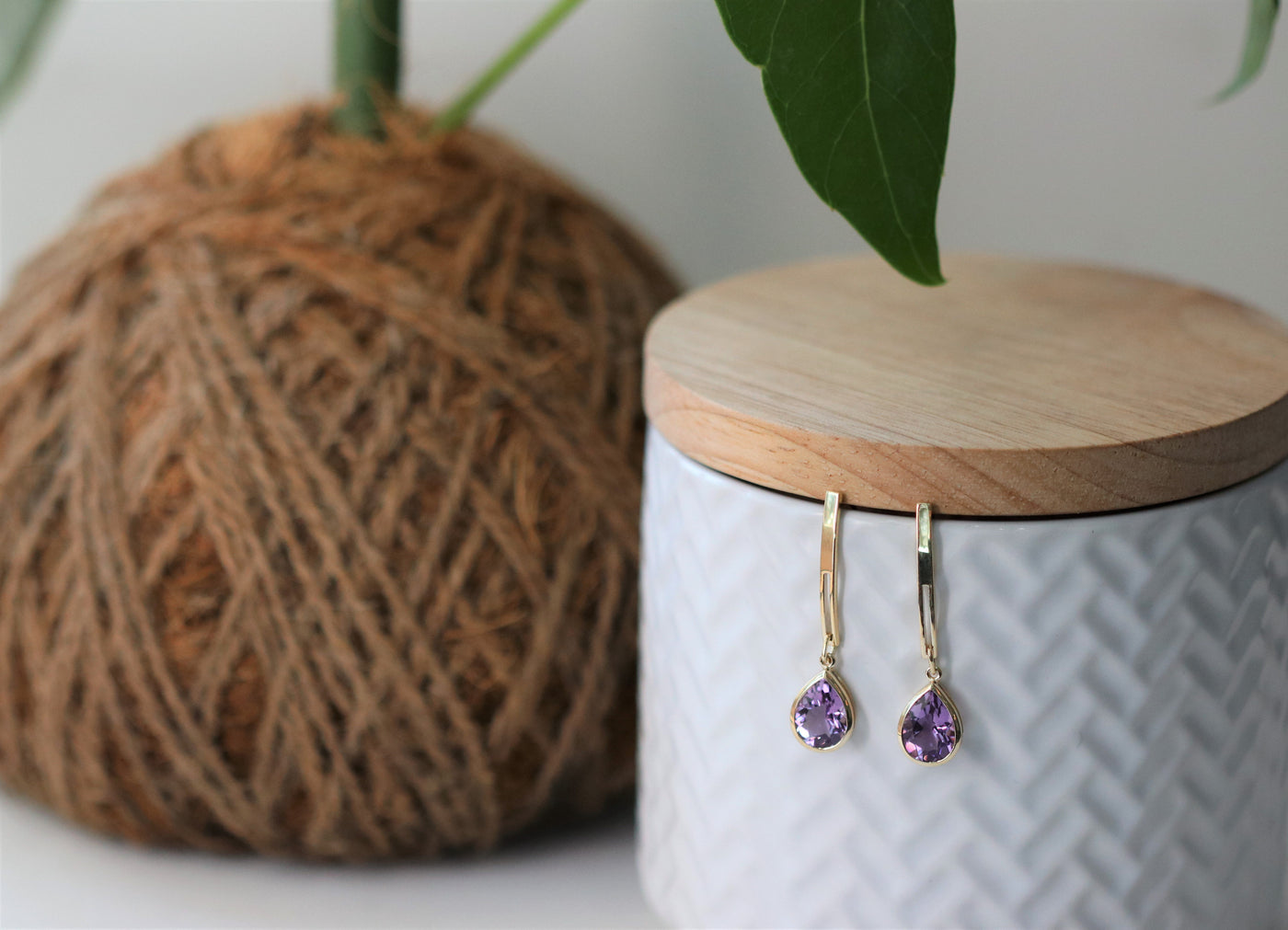 Gemstone earrings