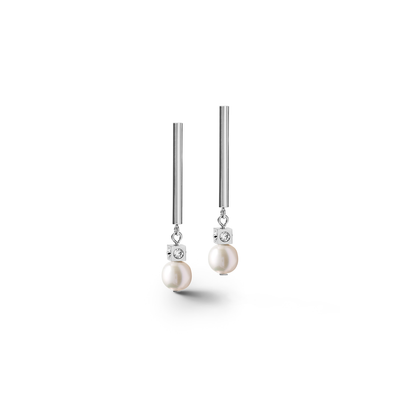 Coeur De Lion Freshwater pearls on stainless steel earrings