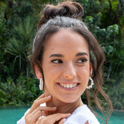 The Emily Pearl Hoops