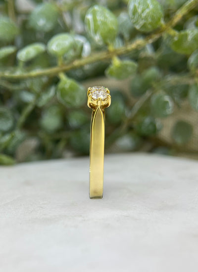 18ct Yellow Gold & Diamond Ring