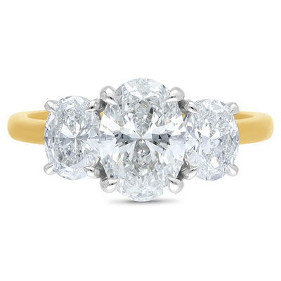 18ct Yellow/White gold Lab grown Diamond Engagement ring