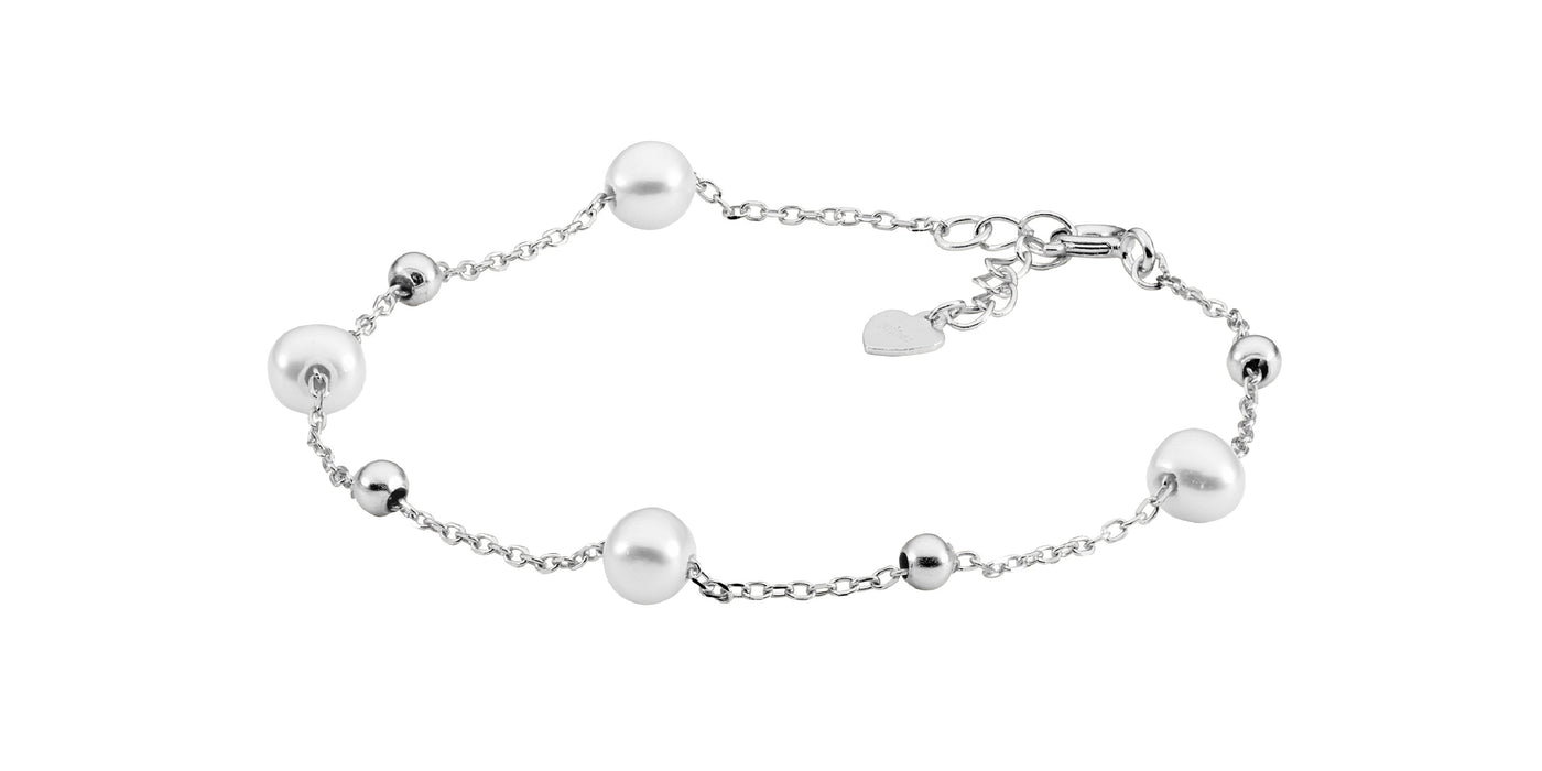 Sterling Silver Pearl Bracelet