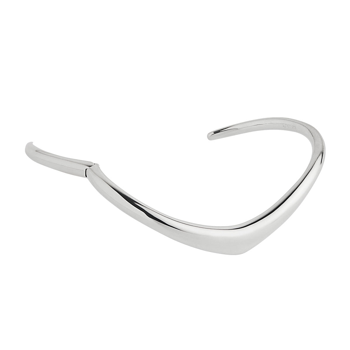 La Muse Hinged Silver Cuff
