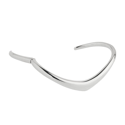La Muse Hinged Silver Cuff