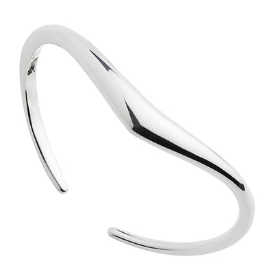 La Muse Hinged Silver Cuff