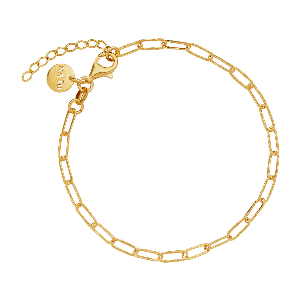Riviere Yellow Gold Plated Bracelet