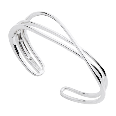 Brise Hinged Silver Cuff