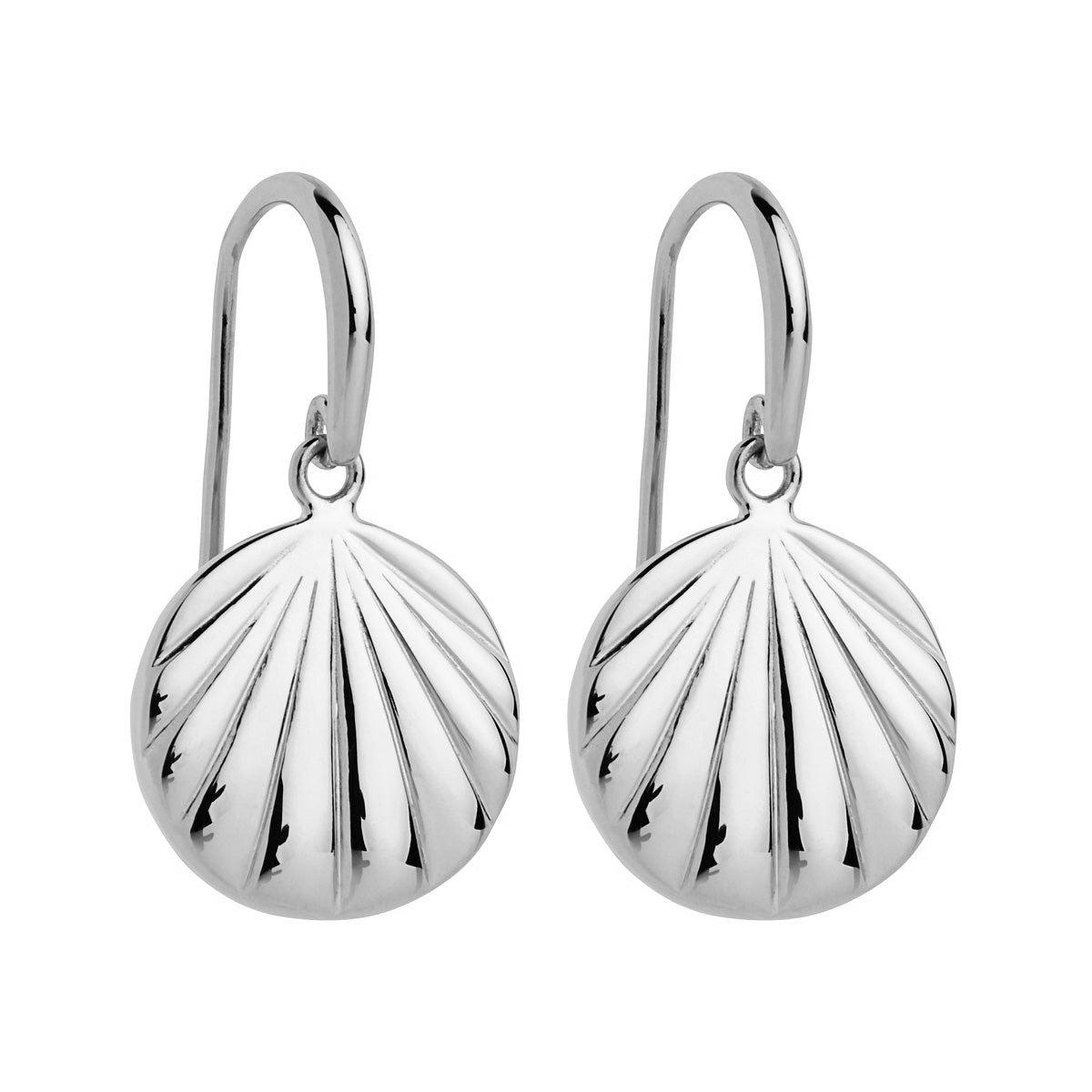 Seashell Silver Earrings