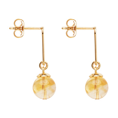 Limoncello Citrine Yellow gold plated drops