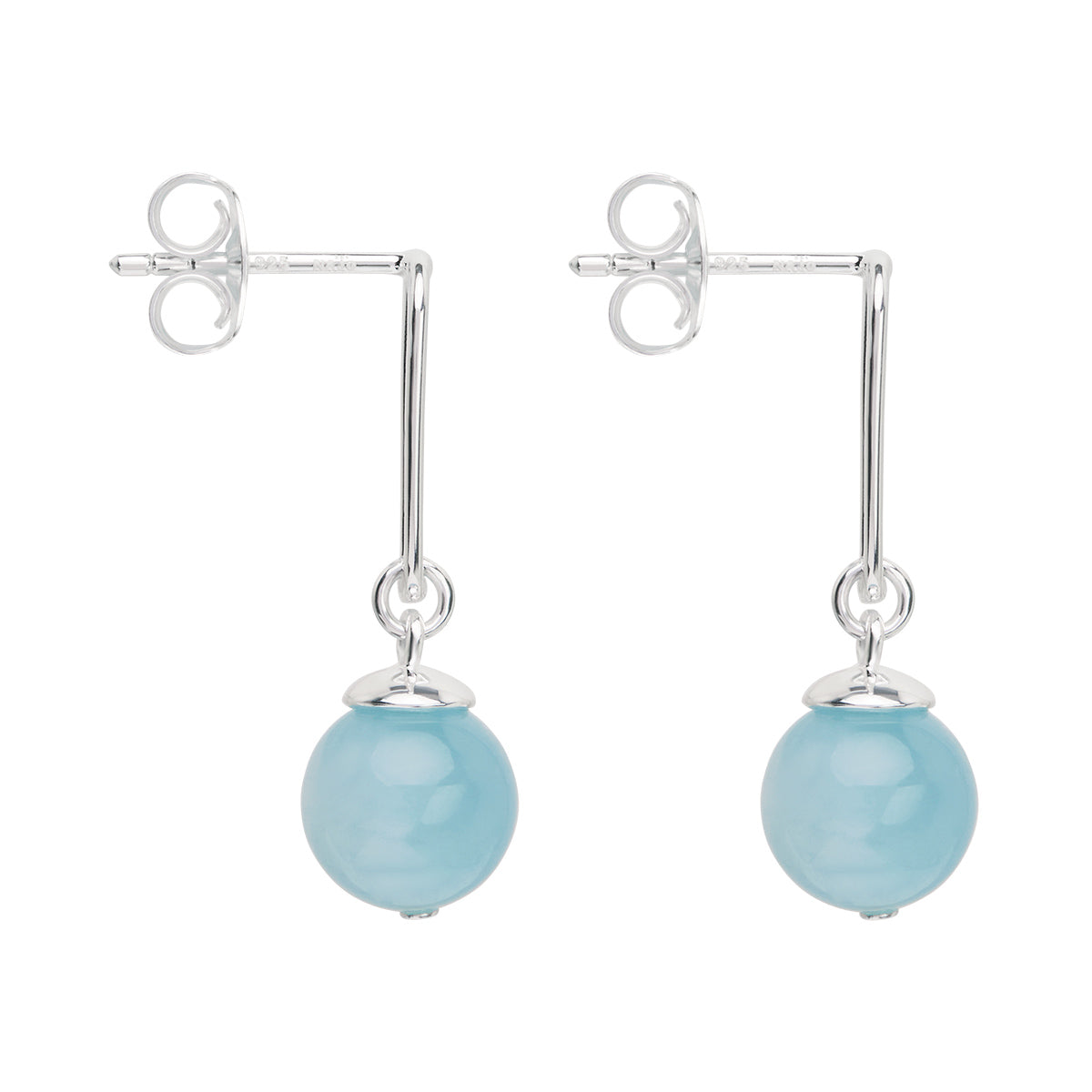 Ulysses Aquamarine Sterling silver drops