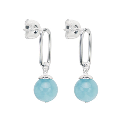 Ulysses Aquamarine Sterling silver drops