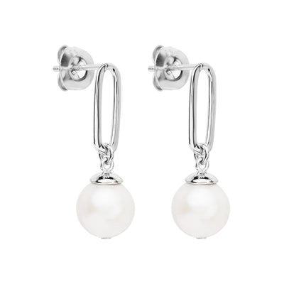 The Enchantress sterling silver pearl drops