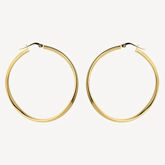 Odyssey Yellow gold plated hoops