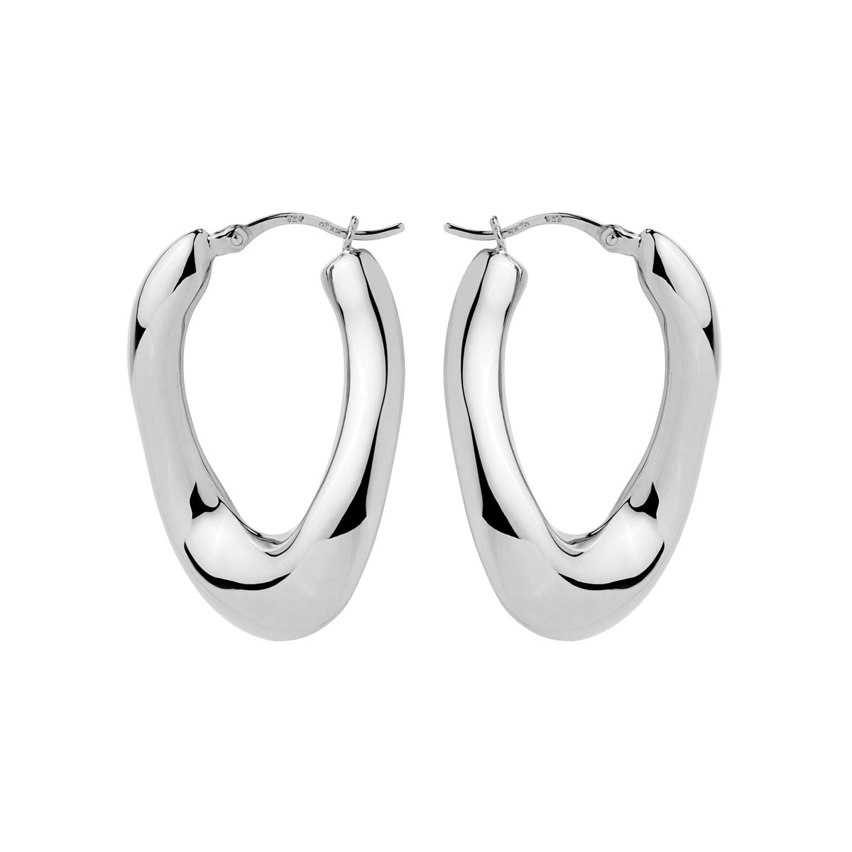 Gravity Sterling Silver hoops