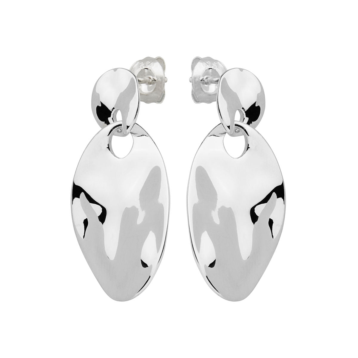 Silva Leaf Sterling Silver Fitted drops