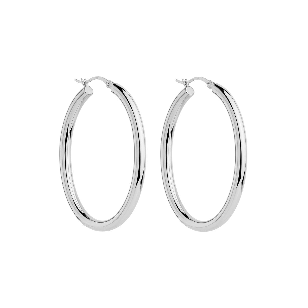 Orbit Sterling Silver Hoop Earrings