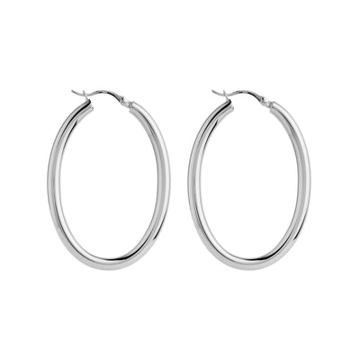 Orbit Sterling Silver Hoop Earrings