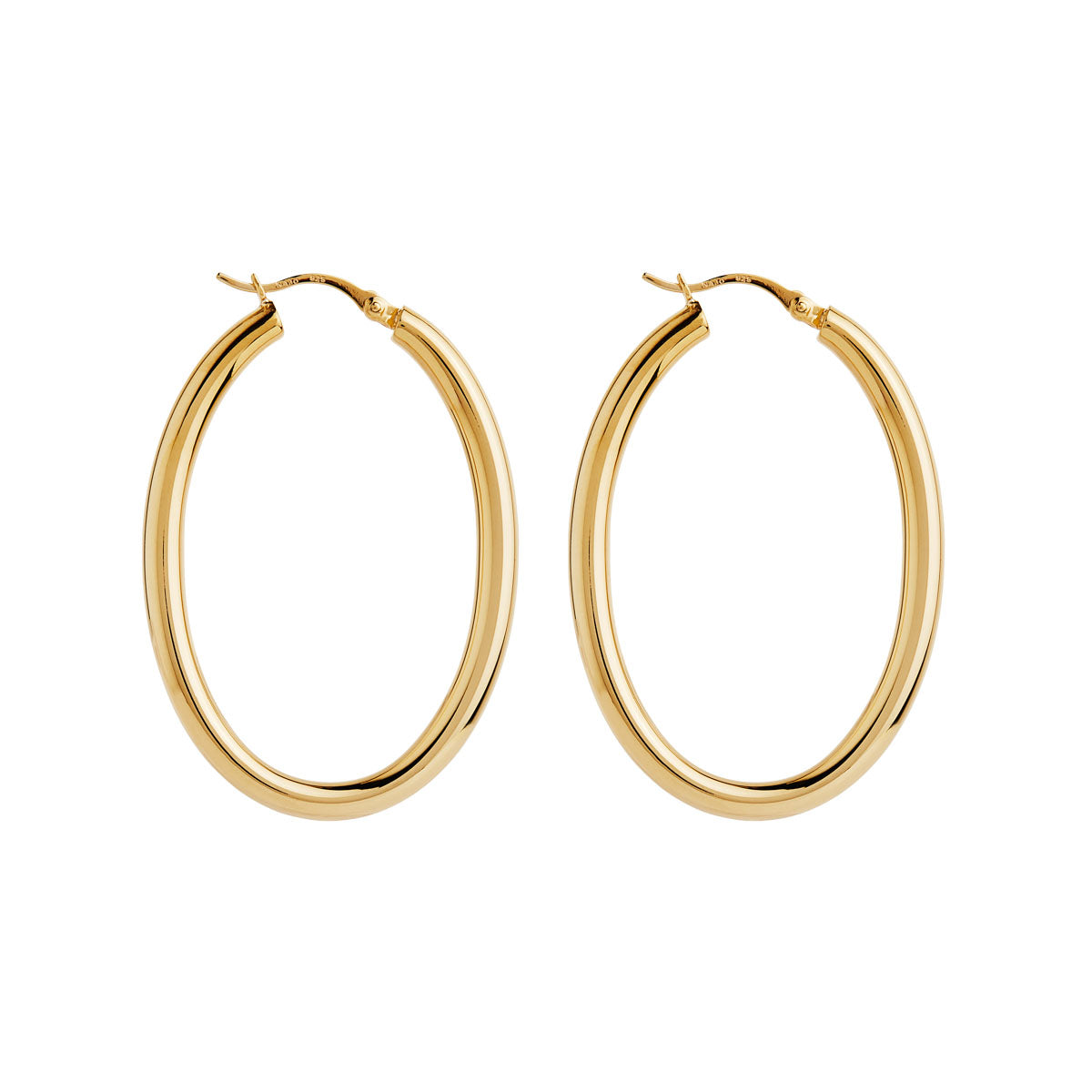 Orbit Gold Plated Hoop Earrings