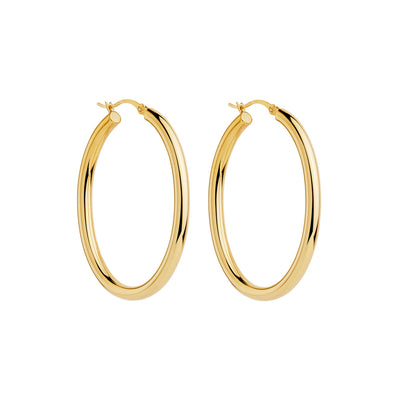 Orbit Gold Plated Hoop Earrings