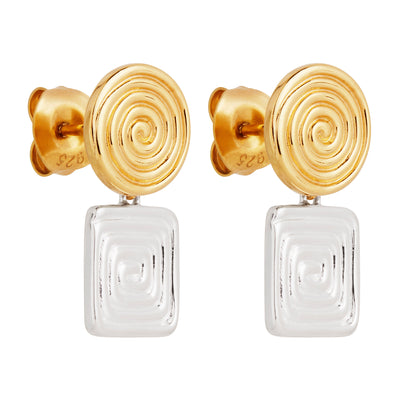 Labyrinthe Two-tone Earring