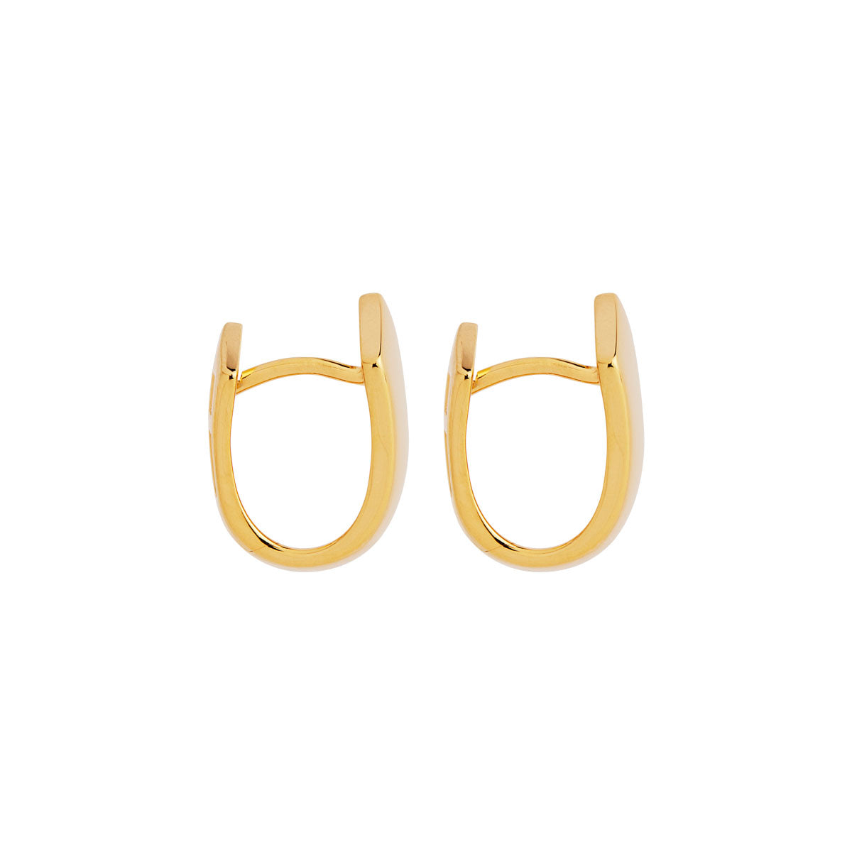 Versailles Yellow Gold Plated Huggie Earrings