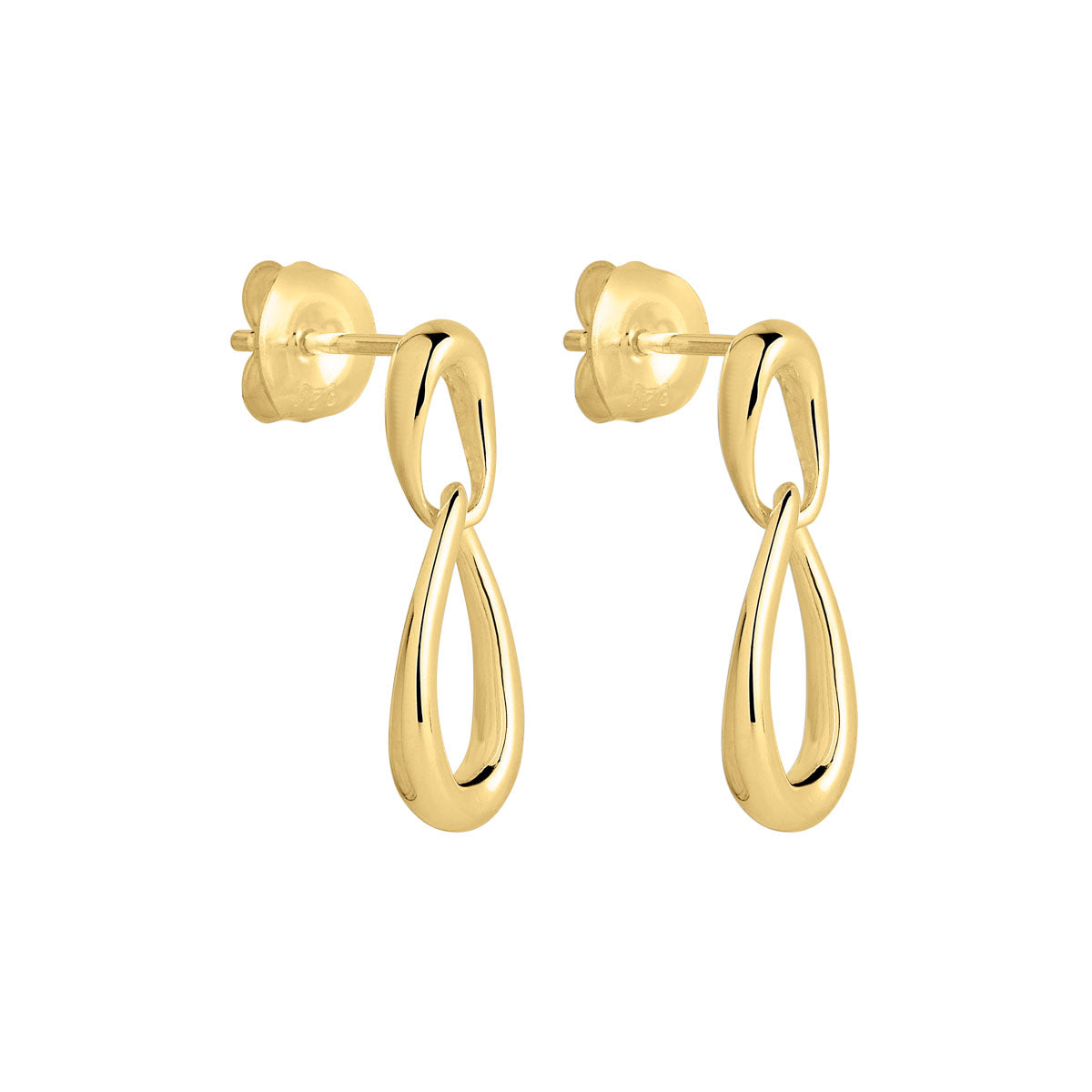 Vivante Yellow Gold Plated Petite Earrings