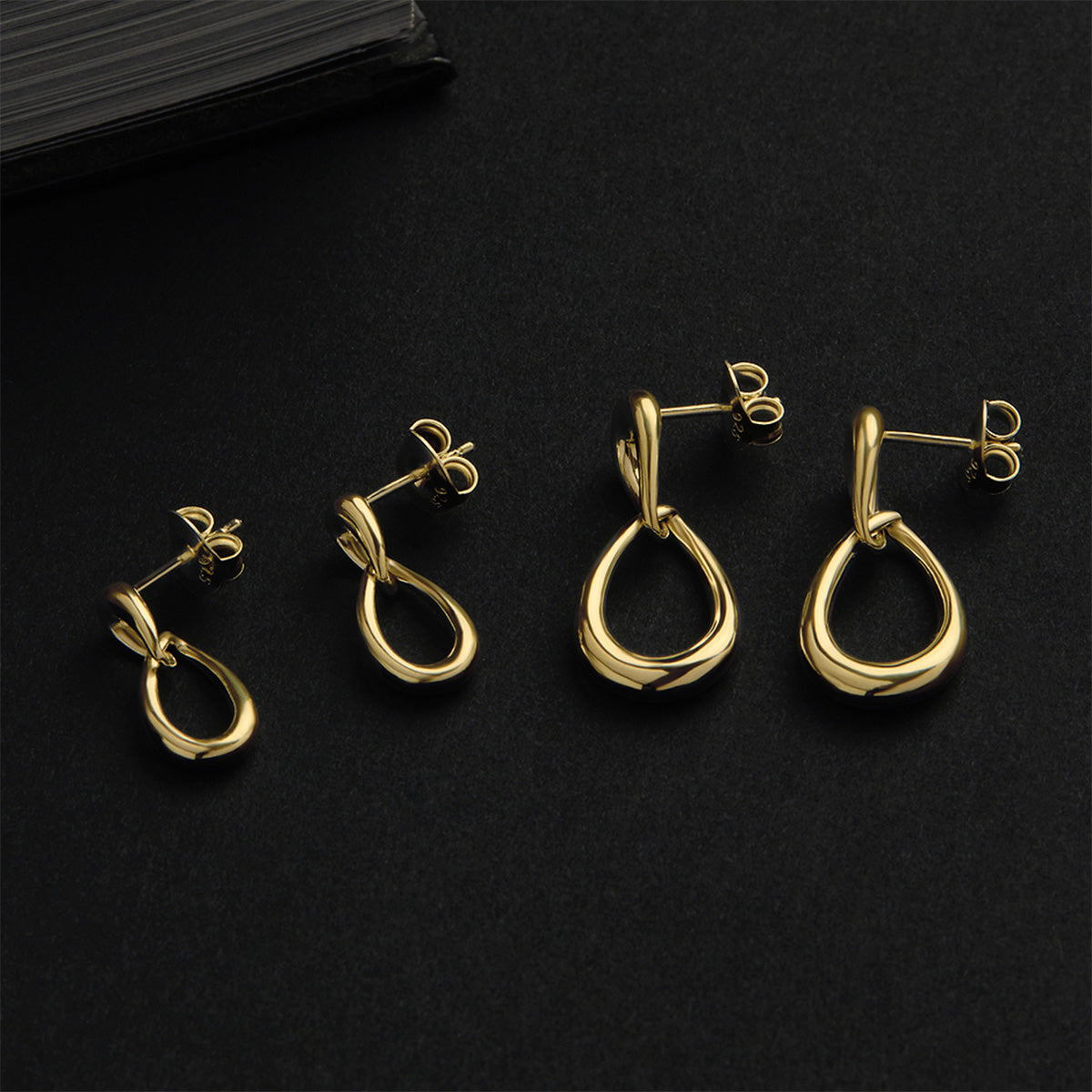 Vivante Yellow Gold Plated Petite Earrings