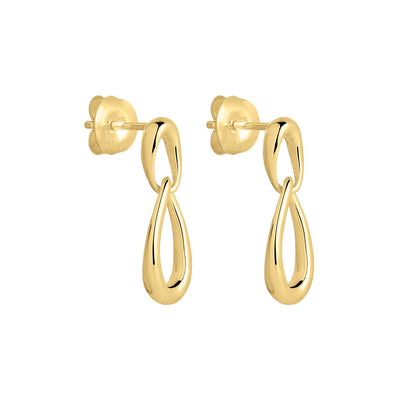 Vivante Yellow Gold Plated Petite Earrings