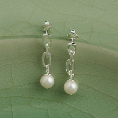 Clair De Lune Silver Earrings