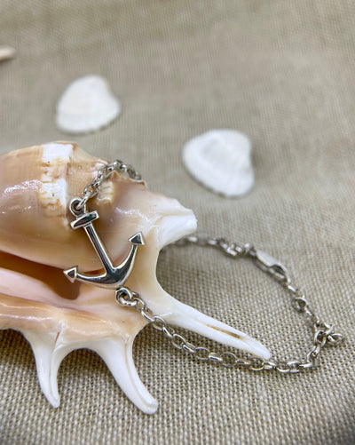 Sterling Silver Anchor Bracelet