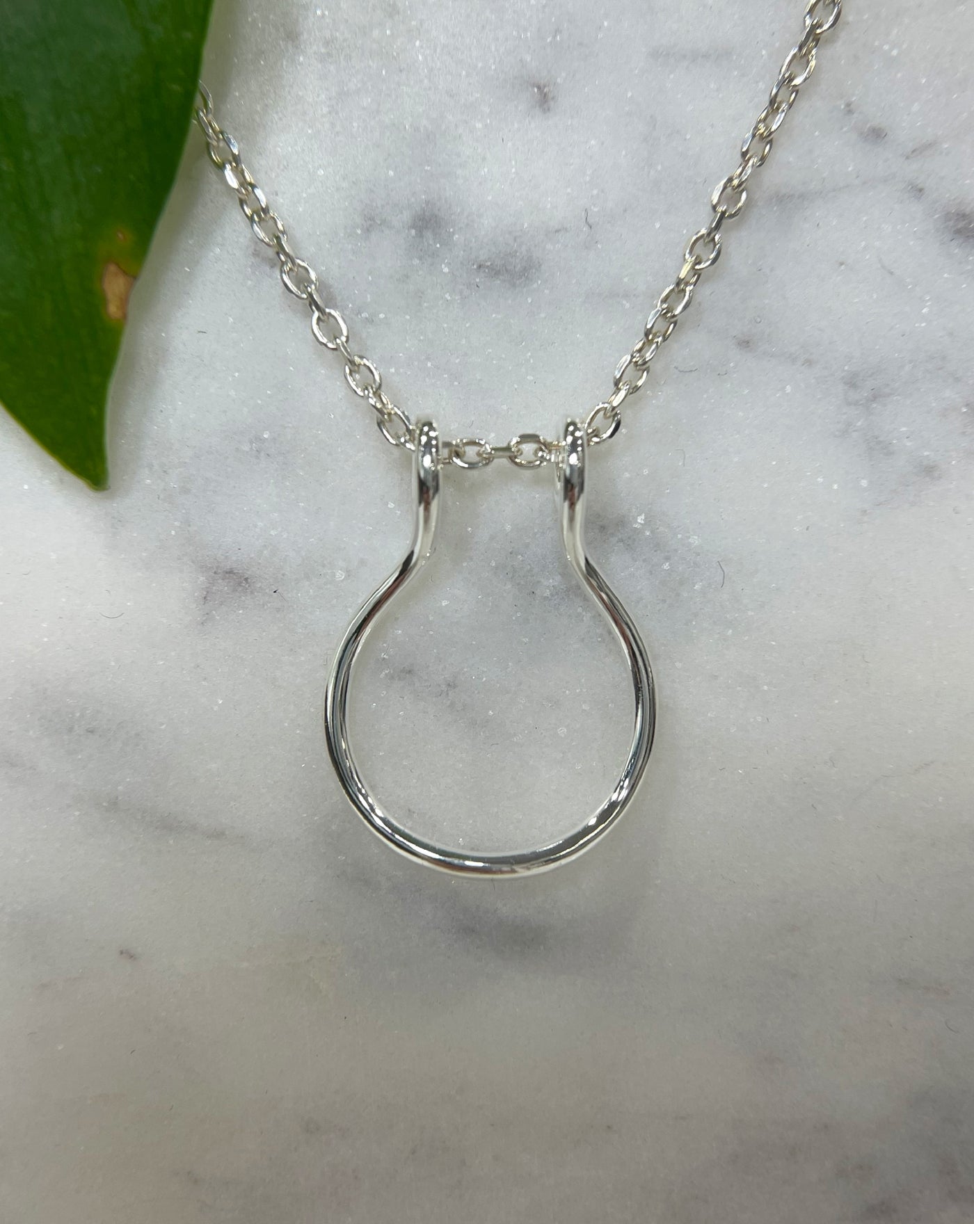 Sterling Silver Ring Keeper Pendant