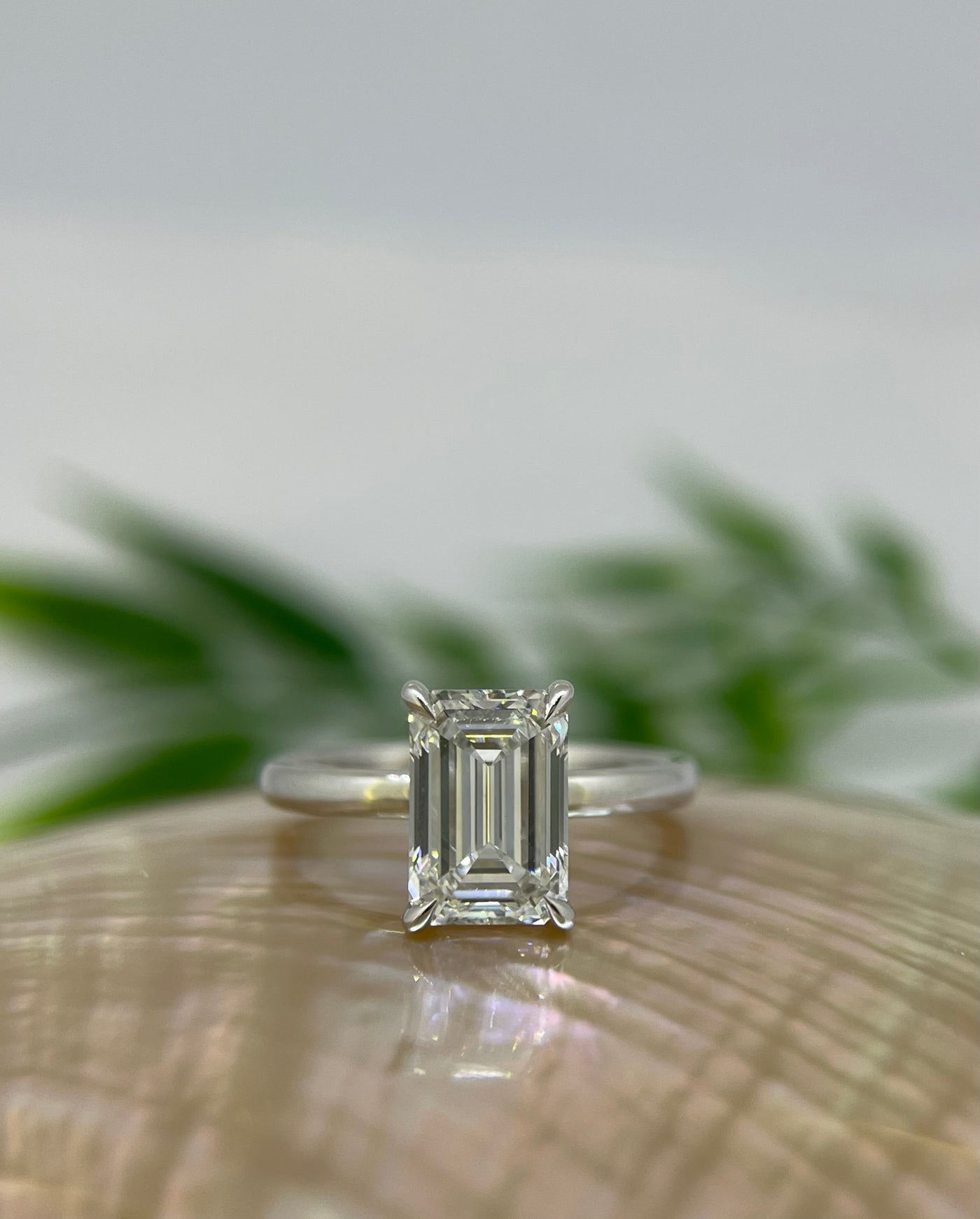 18ct White Gold Lab Diamond Engagement Ring