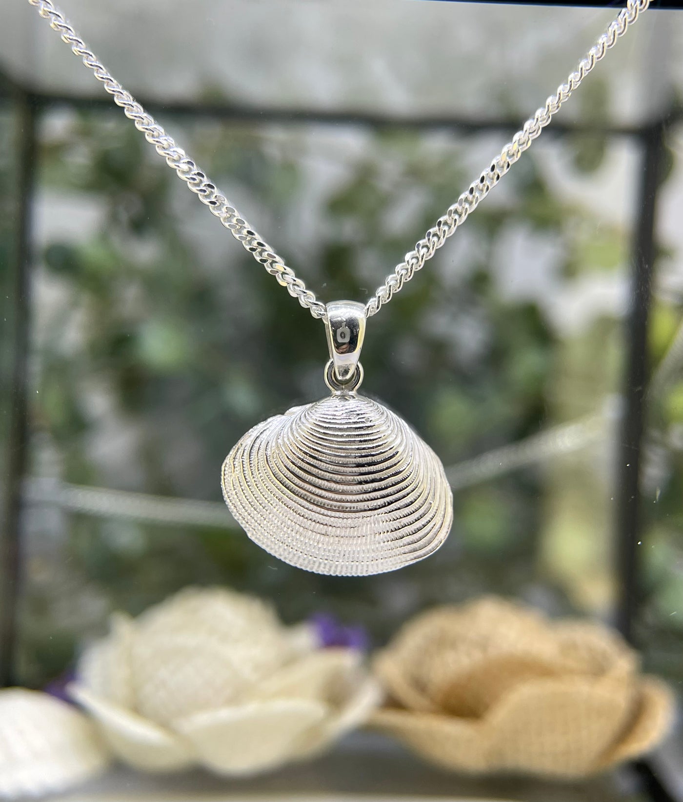 Sterling Silver cockle shell Pendant