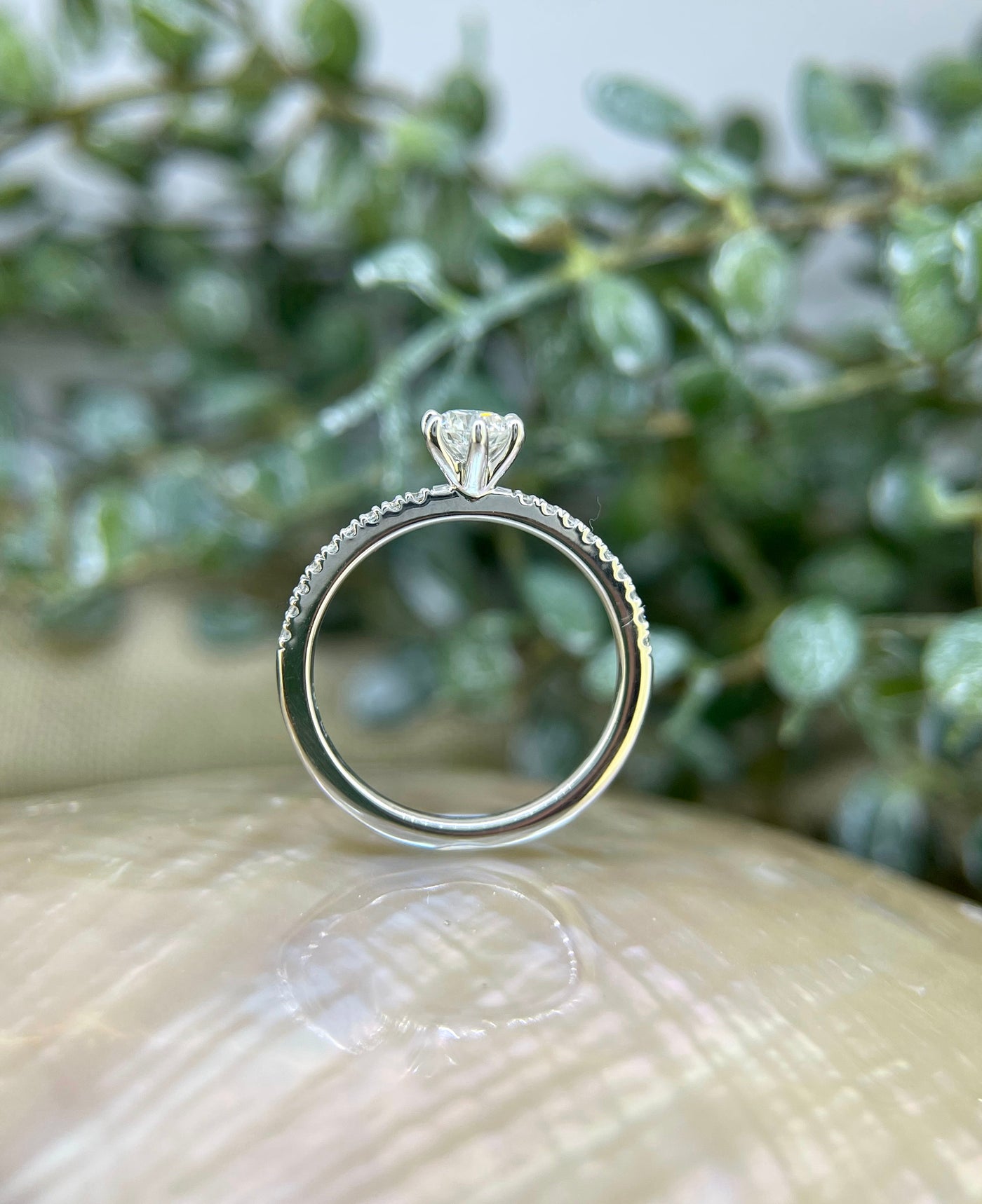 18ct White Gold Diamond Engagement Ring