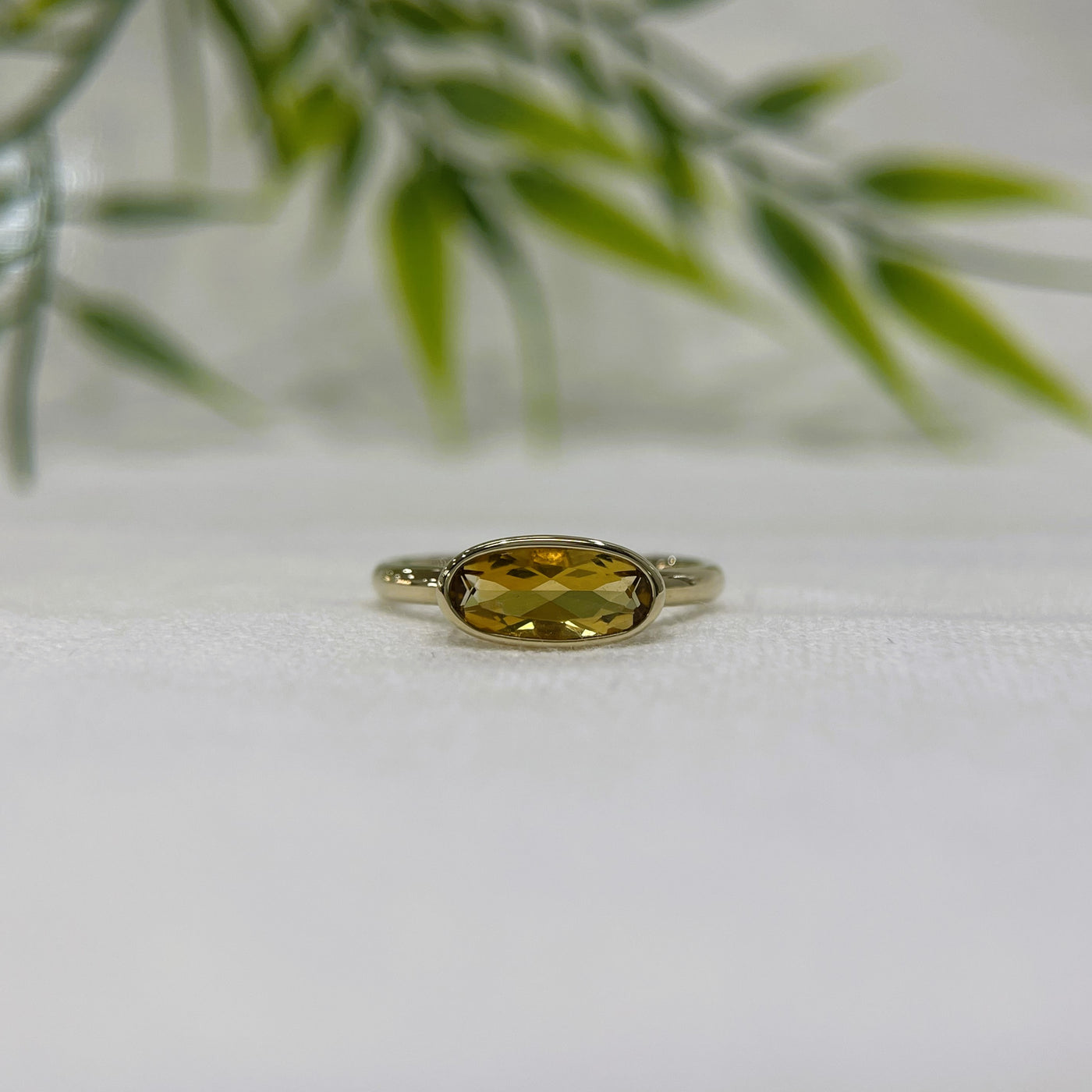 9ct Yellow gold Citrine ring