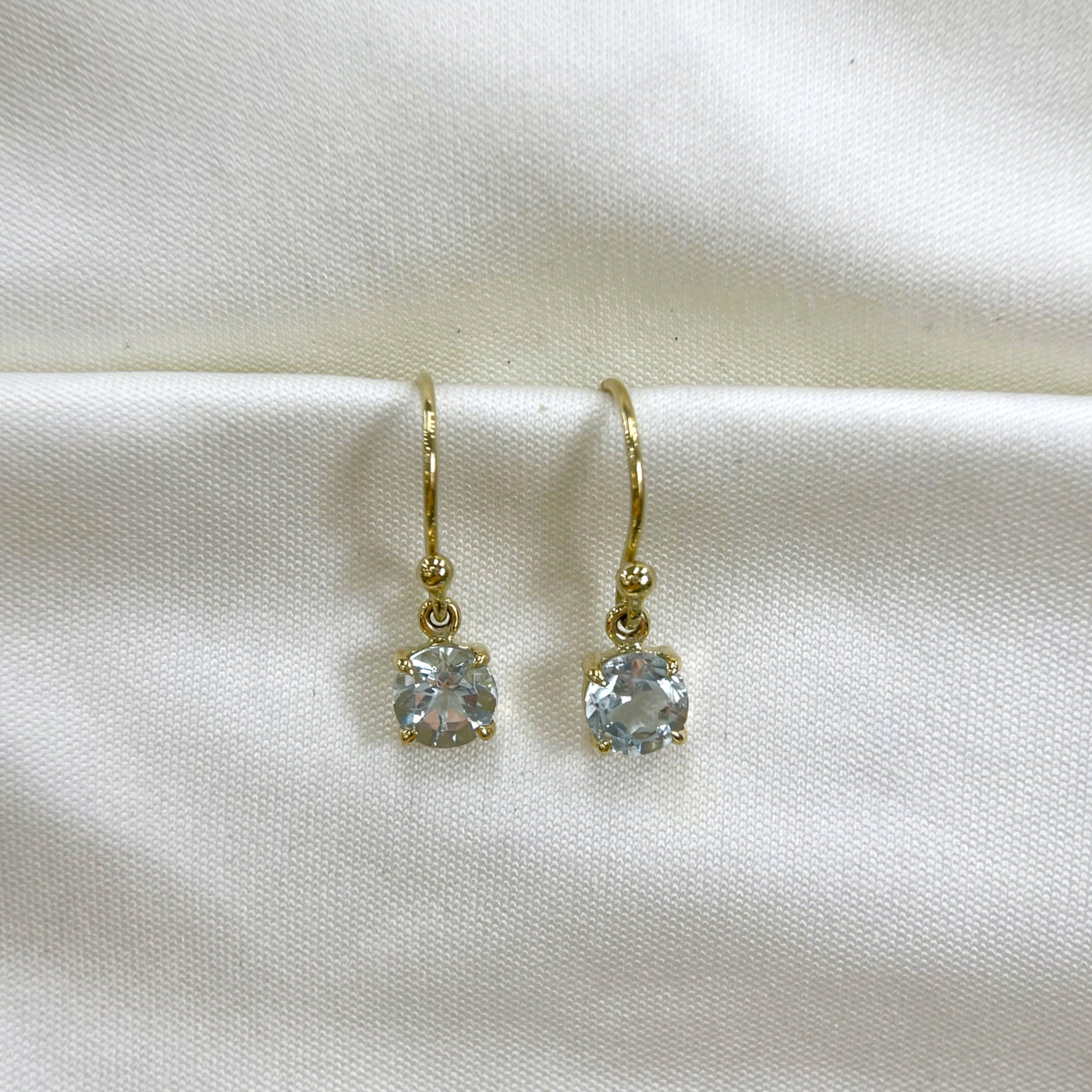 9ct yellow gold Aquamarine Drops