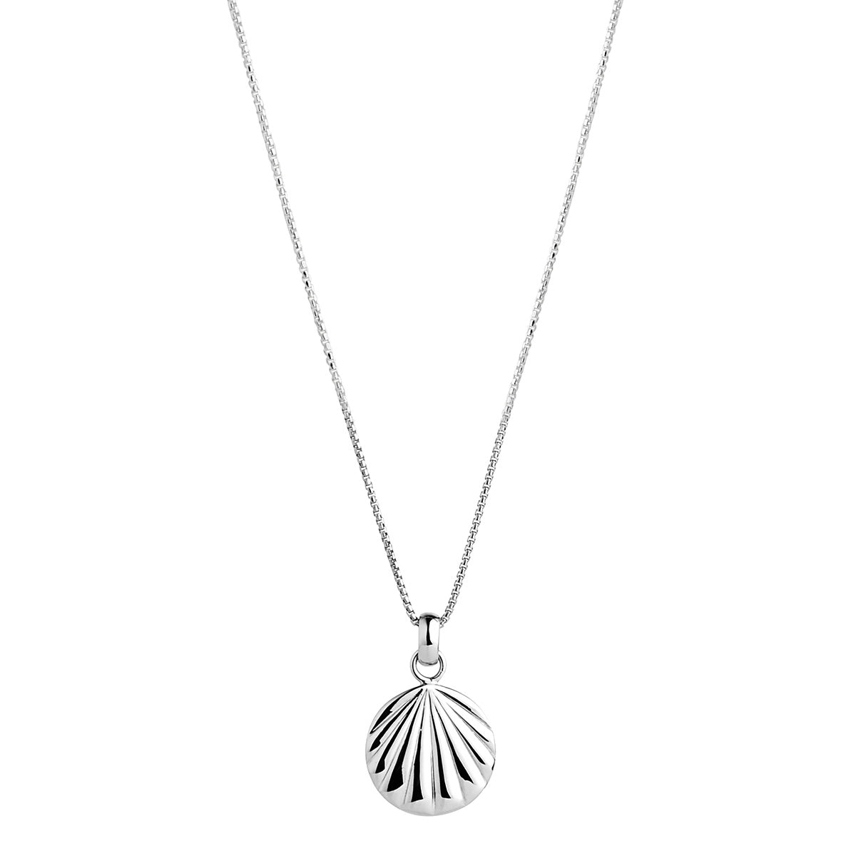 Seashell Silver Pendant Necklace