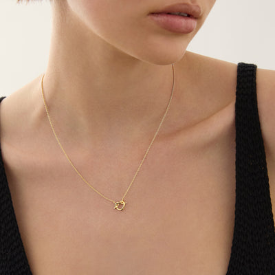 Eternal Yellow Gold Plated Necklace