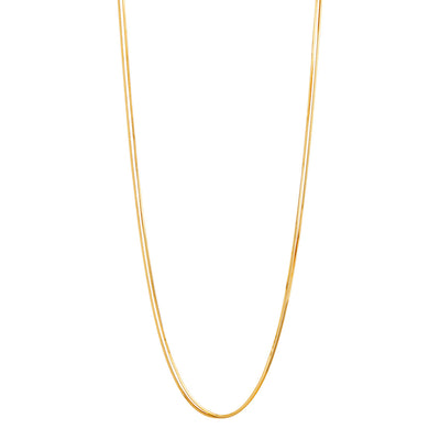Mirage Yellow Gold Plated Double Chain Necklace