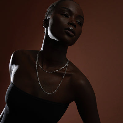 Riviere Silver Necklace