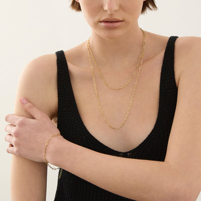 Riviere Yellow Gold Plated Necklace