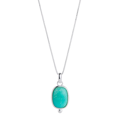 Fleur Silver Amazonite Necklace