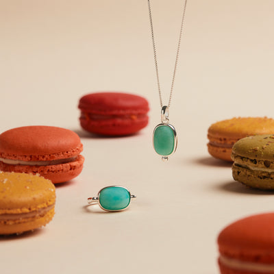 Fleur Silver Amazonite Necklace