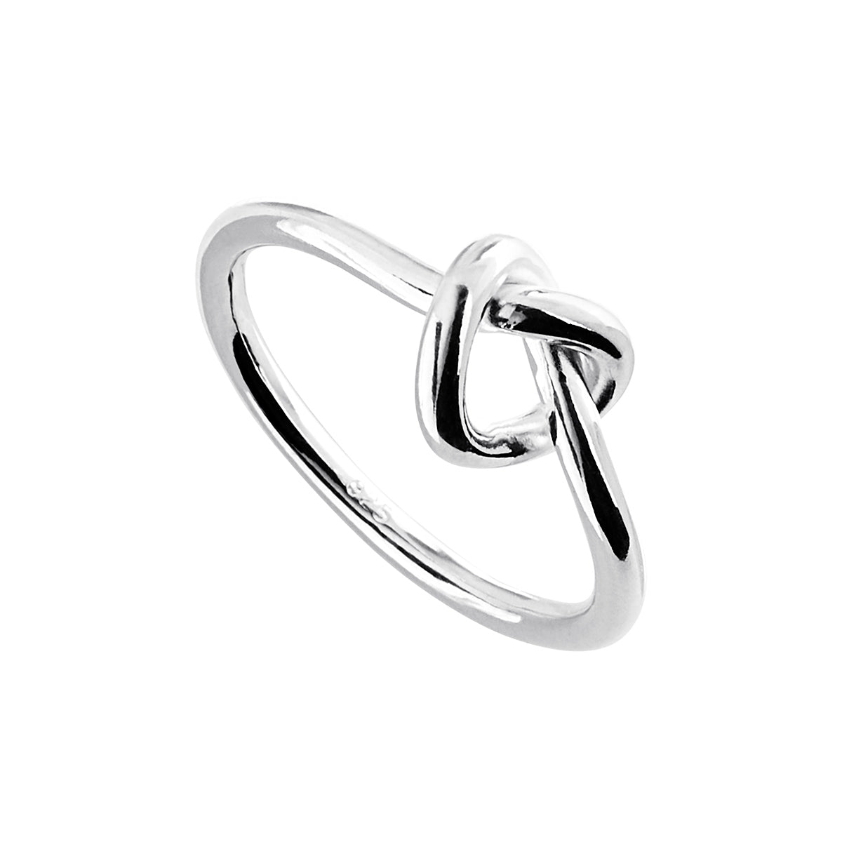 Silver wire knott ring