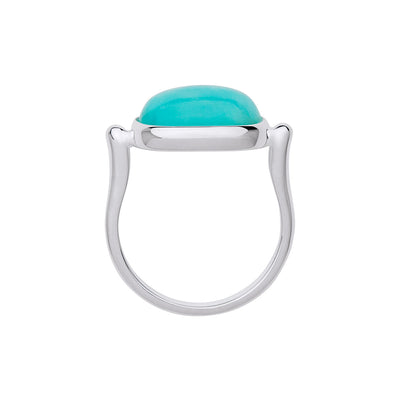 Fleur silver Amazonite Ring