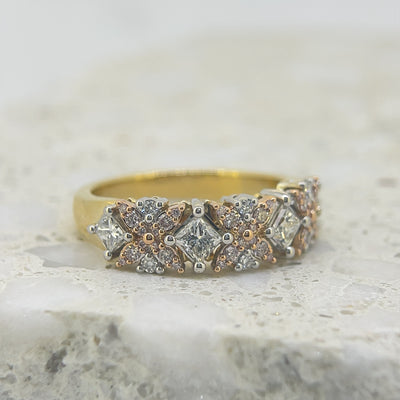 18ct Gold Pink Diamond Engagement Ring