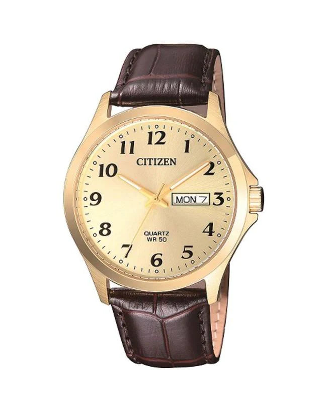 Citizen Mens Quartz leather watch