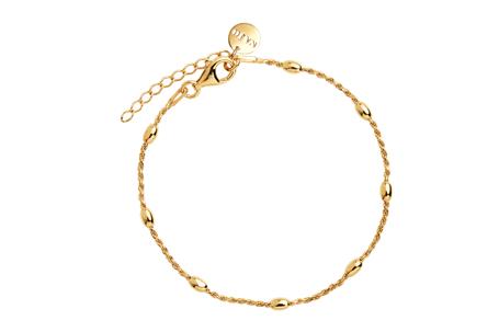 Cassiopeia Sterling Silver Yellow Gold plated bracelet