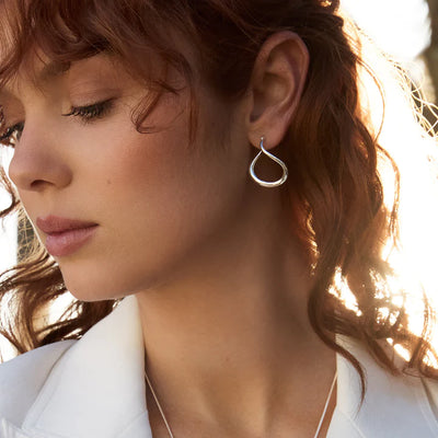 Wave Hoop Earrings